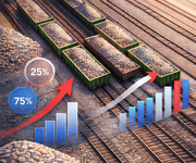Анализ отгрузок нерудных строительных материалов ж/д транспортом в РФ за 2025 год