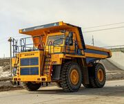 На предприятии ОАО «Доломит» впервые начали эксплуатацию карьерные самосвалы БЕЛАЗ грузоподъемностью 55 тонн