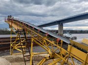 Первая баржа с щебнем отправлена по Вятке в 2025 году